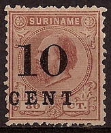 Suriname NVPH Nr 33f Ongebruikt/MH Hulpuitgifte 1898 - Surinam ... - 1975