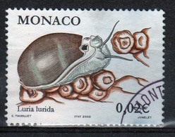 Monaco Single 2c Stamp From 2002 Set To Celebrate Flora And Fauna. - Used Stamps