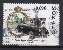 Monaco Single 69c Stamp From 2002 Set To Celebrate Motor Cars From The Royal Collection. - Usados