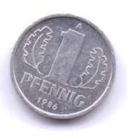 DDR 1986 A: 1 Pfennig, KM 8 - 1 Pfennig