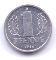 DDR 1986 A: 1 Pfennig, KM 8 - 1 Pfennig