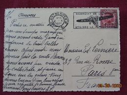 Carte Avec Très Beau Cachet De La Poste Aérienne De 1933 - Lettres & Documents