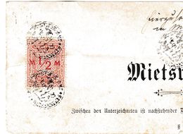 Fragment Mit "stempelmark PREUSSEN / 1/2 M - Other & Unclassified