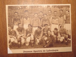 LABOUHEYRE (LANDES): JEUNESSE SPORTIVE DE LABOUHEYRE RUGBY(PHOTO DE JOURNAL: 09/1931) - Pays Basque