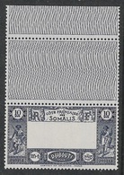 COTE DES SOMALIS YT 168a  NEUF** TTB VARIETE CENTRE OMIS - Unused Stamps