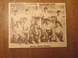 NICE (ALPES-MARITIMES): ÉQUIPE SCOLAIRE DE FOOTBALL- ÉCOLE NOTRE-DAME (PHOTO DE JOURNAL: 09/1932) - Côte D'Azur