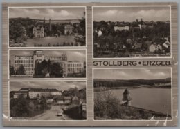 Stollberg Erzgebirge - S/w Mehrbildkarte 2 - Stollberg (Erzgeb.)