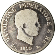 Monnaie, États Italiens, KINGDOM OF NAPOLEON, Napoleon I, 5 Lire, 1810 - Napoléonniennes