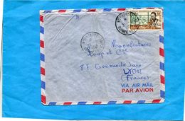 Marcophilie-lettre-GUINEE-pour Françe -cad  1956-N'zerekoré- Stamps - Lettres & Documents