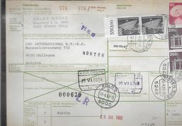 Paketkarte - Van Wissen-Sieg1 Naar Gullegem - Covers & Documents
