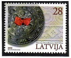 Latvia 2008 . Costumes. Decorations. 1v: 28.    Michel # 746 - Lettonie