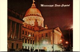 Mississippi Jackson State Capitol At Night - Jackson