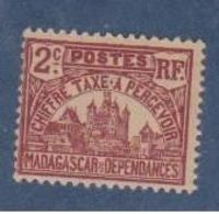 MADAGASCAR           N°  YVERT     TAXE 8   NEUF AVEC CHARNIERES      ( CHARN  03/ 35 ) - Timbres-taxe