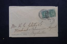 INDE - Enveloppe Commerciale De Madras Pour Les Seychelles En 1912, Affranchissement Plaisant - L 62671 - 1911-35 King George V