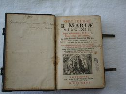 Livre Avec Ferrures En Laiton : Officium B. Mariae, Edition De 1731 , Anvers, Plantin. - 1701-1800