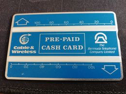 BERMUDA L&G 2X 100 UNITS BLEU PREPAID CASH CARD   MINT CARD SERIAL NR 210A06782  ** 2183 ** - Bermude