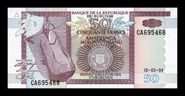 Burundi 50 Francs 1994 Pick 36a SC UNC - Burundi