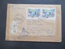 Frankreich 1970 Einschreiben Paris VI Musee Postal Nach Leipzig Stempel Der Zollverwaltung Der DDR Postzollamt Leipzig - Covers & Documents