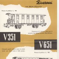 RIVAROSSI Fiche D'information Pour Les Revendeurs De 1958?  C351 V651 FNM  - En Italien - Non Classificati