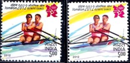 SPORTS- ROWING-LONDON OLYMPICS-ERROR/ VARIETIY - INDIA-2012- SCARCE-MNH-SB-01 - Errors, Freaks & Oddities (EFO)