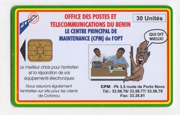 BENIN Ref MV Cards BEN-27 30U CPM Date 1997 - Bénin