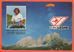 Cartoline - Tematica - Paracadutismo - 1990 - Serie Castelli, 600 Castello Scaligero-Sirmione - Felicetti Luigi - Squadr - Parachutting