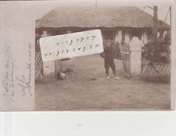 MANAMBOLO - Un Homme Et Son Chien Posant En 1905    ( Carte Photo ) - Madagascar