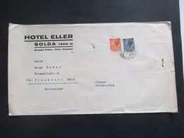 Delcampe - Italien 1960er Jahre ?! Umschlag Hotel Eller Solda 1900m Gruppo Ortles Prov. Bolzano - 1961-70: Marcophilia