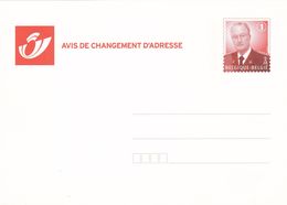 B01-139 42000 CA BK - Carte Postale - Entiers Postaux - 5412885051230 - Albert II 1A - Avec Lunettes Changement D'adress - Avviso Cambiamento Indirizzo