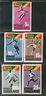 Togo 1965 African Games Football Running Sc 525-C46 IMPERF Set MH # 1571 - Coppa Delle Nazioni Africane