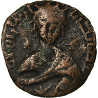Monnaie, Artuqids, Nasir Al-Din, Dirham, AH 599 (1202/3), Mardin, TB+, Bronze - Islamitisch