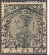 PORTUGAL - 1910,  D. Manuel II, 200 R.  Papel Porcelana  Colorido D. 14 X 15  (o)  MUNDIFIL   Nº 166 - Used Stamps