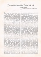 A102 549 Rudolf Herrmann Russisch Japanische Krieg Artikel Mit 2 Bildern 1905 !! - Politie En Leger