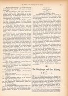 A102 095 Luftschiffahrt Lilienthal Ballon 1 Artikel Mit 9 Bildern Von 1894 !! - Transports