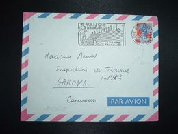 LETTRE Par AVION Pour CAMEROUN TP M. A LA NEF 0,25 OBL.MEC. VARIETE 25-7 1960 VAISON-LA-ROMAINE VAUCLUSE (84) - 1959-1960 Marianne (am Bug)