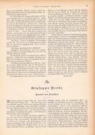 A102 112 Giuseppe Verdi 1 Artikel Ca.6 Bildern Von 1894 !! - Musica
