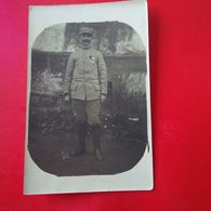 CARTE PHOTO SOLDAT AVEC DECORATION - War 1914-18