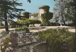 SAINT-AMBROIX.- Le Château De Saint-Victor.  CPM Dentelée Rare - Saint-Ambroix