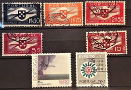 PORTUGAL : 1937/79 - Poste Aérienne : Entre N° 1 Et 12 - Usati