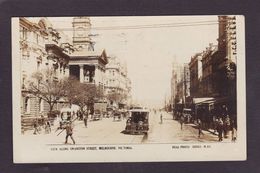 CPA Australie Australia Circulé Real Photo Melbourne Tramway - Sonstige & Ohne Zuordnung