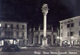 Rovigo - Piazza Vittorio Emanuele - Notturno - Formato Grande Viaggiata – E 16 - Rovigo
