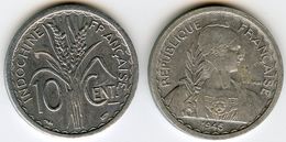 Indochine Indochina France 10 Centimes 1945 KM 28.1 - Indochina Francesa