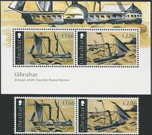 2020 - GIBILTERRA / GIBRALTAR - EUROPA CEPT - ANTICHE VIE POSTALI / ANCIENT POSTAL ROUTES. MNH - 2020