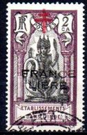 Inde: Yvert N° 177a; Variété "France Libre" En Noir - Usati