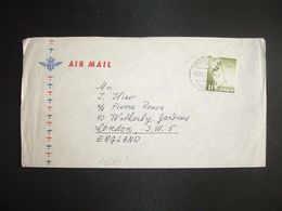 LETTRE Pour ANGLETERRE TP AVION 115 OBL.12 IX 57 IMPERIAL HOTEL TOKYO - Cartas & Documentos