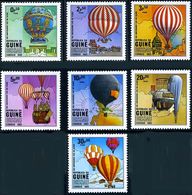 Guinée Guinea Guiné Bissau 1983 Montgolfiere, Charles Globe, Green, Tissandier (Yvert 173, Michel 650, St Gibbons 727) - Fesselballons