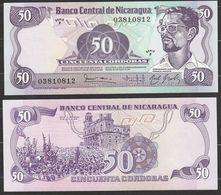 NICARAGUA : 50 Cordobas 1972 - P135  -  UNC - Nicaragua