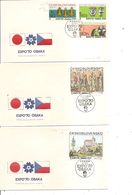 Exposition De Osaka -1970 ( 4 FDC De Tchécoslovaquie De 1970 à Voir) - 1970 – Osaka (Giappone)