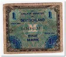 GERMANY,MILITARY PAYMENT,1 MARK,1944,P.192b,aF - 1 Mark