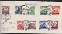 Deutsche Besetzung Luxemburg R-Brief Mit Satzfrankatur Nach Hamburg - Ocupación 1938 – 45